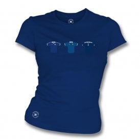Scotland Retro Football Kits (True Colours Collab) Organic Womens Slim Fit T-Shirt