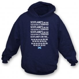 Scotland's On Fire (Scotland Influenced Chant) Kids Hooded Sweatshirt