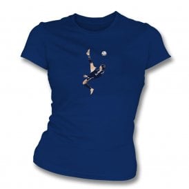 Scott McTominay Overhead Kick (Scotland Influenced) Art Print Organic Womens Slim Fit T-Shirt