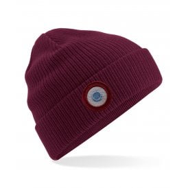 Scunthorpe Influenced Mod Target Embroidered Terrace Organic Cotton Beanie