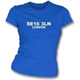 SE16 3LN London Women's Slimfit T-Shirt (Millwall)