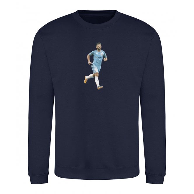 Sergio Aguero Art Print (Manchester City) Kids Sweatshirt