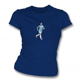 Sergio Aguero Art Print (Manchester City) Womens Slim Fit T-Shirt