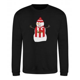 Sheffield United Influenced Snowman Kids Christmas Jumper