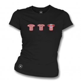Sheffield United Retro Football Kits (True Colours Collab) Organic Womens Slim Fit T-Shirt