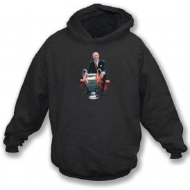 Sir Matt Busby Art Print (Manchester United) Hooded Sweatshirt