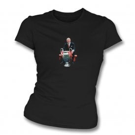 Sir Matt Busby Art Print (Manchester United) Womens Slim Fit T-Shirt