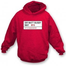 Sir Matt Busby Way M16 Hooded Sweatshirt (Man Utd)