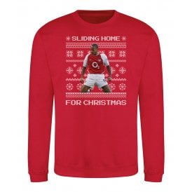 Sliding Home For Christmas (Thierry Henry Influenced - Arsenal) Christmas Jumper