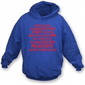 So Here's To You The Famous Red & Blue Kids Hooded Sweatshirt (Crystal Palace)