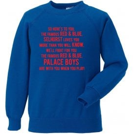 So Here's To You The Famous Red & Blue Sweatshirt (Crystal Palace)