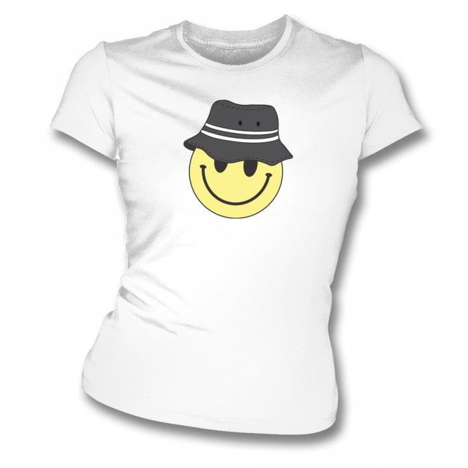 St. Mirren Bucket Hat Smiley Womens Slim Fit T-Shirt