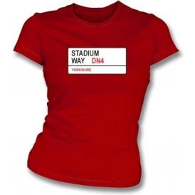Stadium Way DN4 Women's Slimfit T-Shirt (Doncaster Rovers)