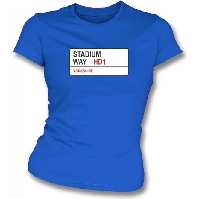 Stadium Way HD1 Women's Slimfit T-Shirt (Huddersfield Town)