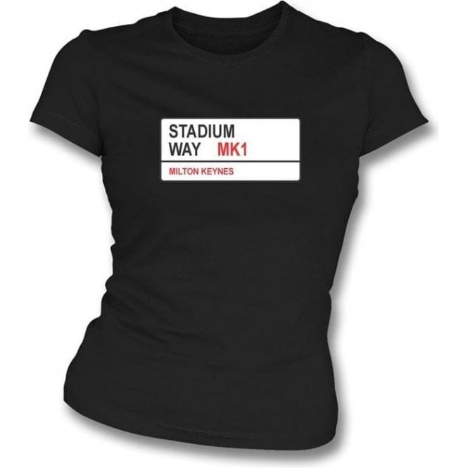 Stadium Way MK1 Women's Slimfit T-Shirt (MK Dons)