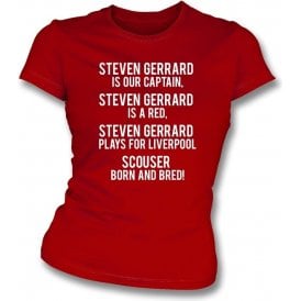 Steven Gerrard Is A Red (Liverpool) Womens Slim Fit T-Shirt