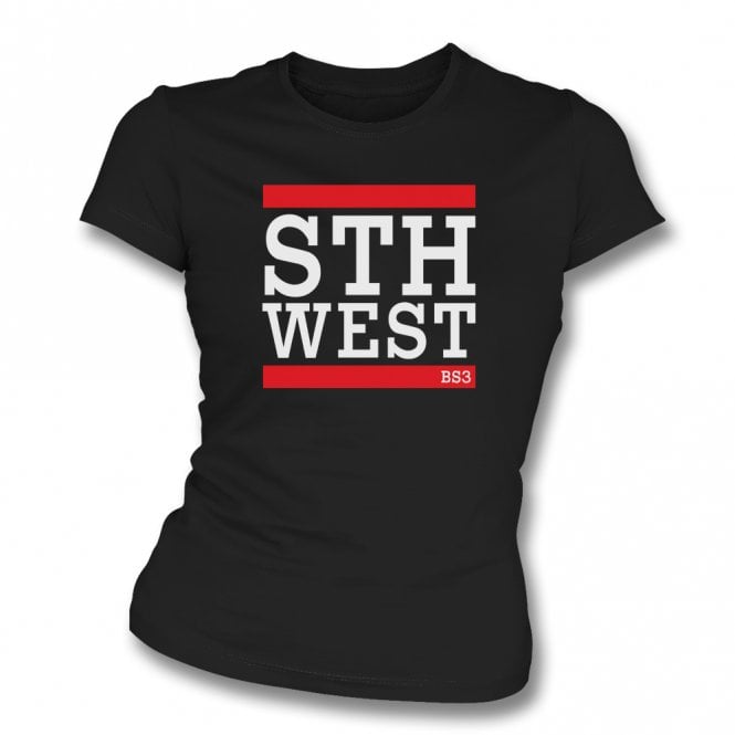 STH WEST (Bristol City Influenced) Womens Slim Fit T-Shirt
