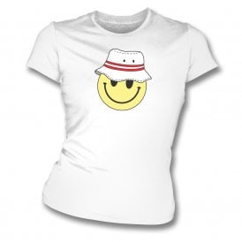 Stoke City Bucket Hat Smiley Womens Slim Fit T-Shirt