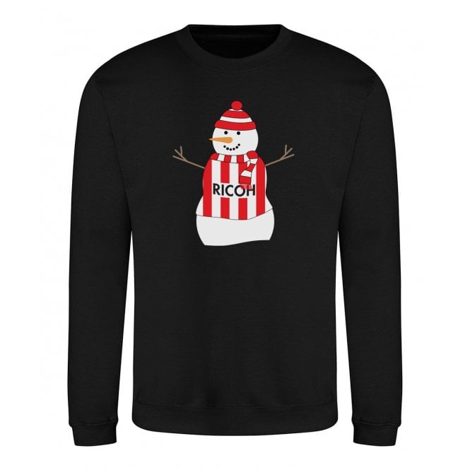 Stoke City Influenced Snowman Christmas Jumper