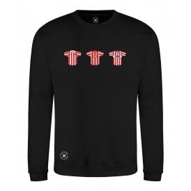 Stoke City Retro Football Kits (True Colours Collab) Organic Sweatshirt