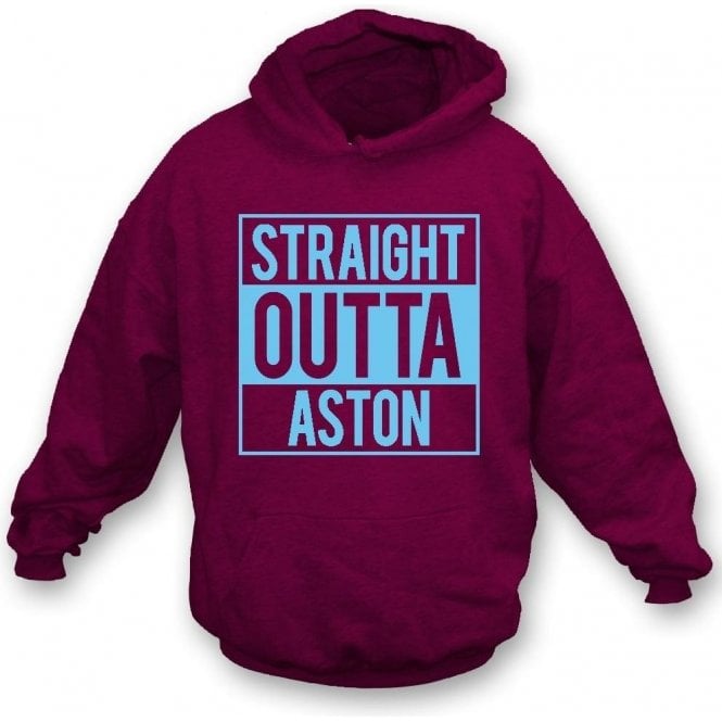 Straight Outta Aston (Villa) Kids Hooded Sweatshirt