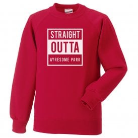 Straight Outta Ayresome Park (Middlesbrough) Kids Sweatshirt
