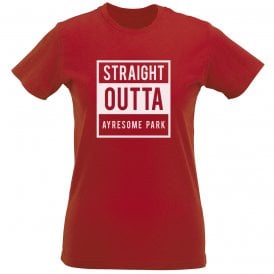 Straight Outta Ayresome Park (Middlesbrough) Womens Slim Fit T-Shirt