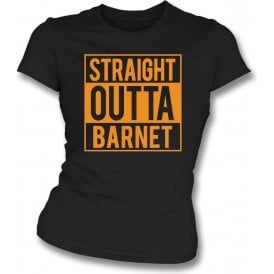 Straight Outta Barnet Womens Slim Fit T-Shirt