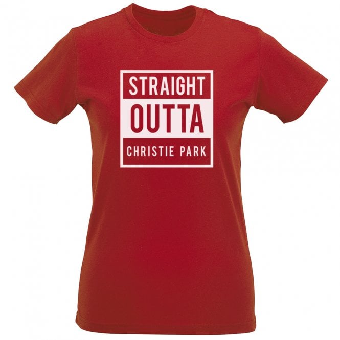 Straight Outta Christie Park (Morecambe) Womens Slim Fit T-Shirt
