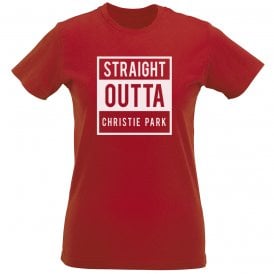 Straight Outta Christie Park (Morecambe) Womens Slim Fit T-Shirt