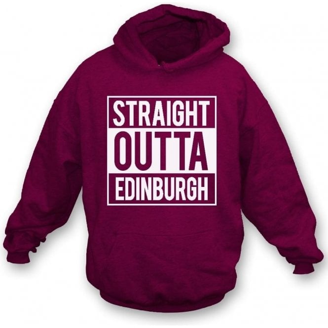 Straight Outta Edinburgh (Hearts) Kids Hooded Sweatshirt