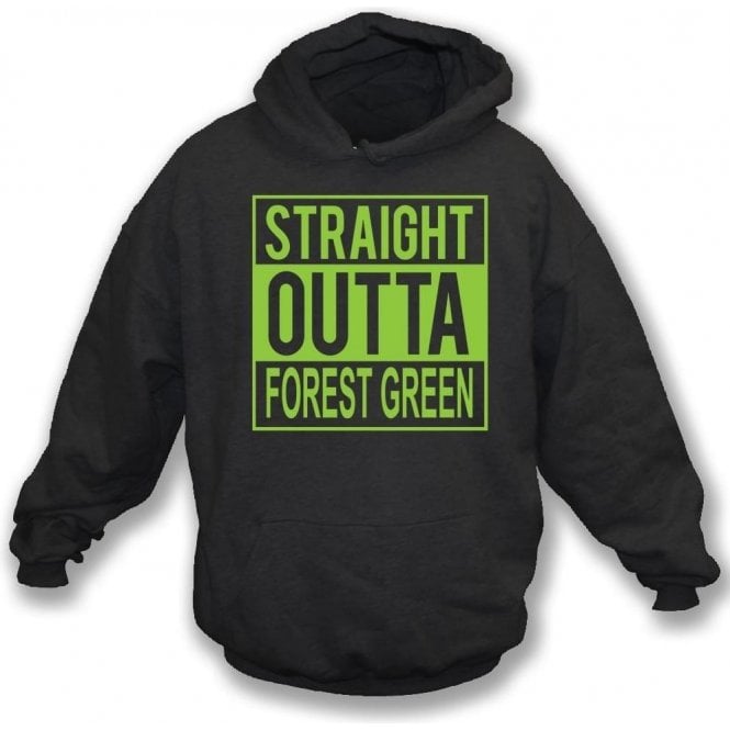 Straight Outta Forest Green Kids Hooded Sweatshirt