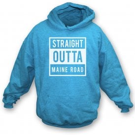 Straight Outta Maine Road (Manchester City) Kids Hooded Sweatshirt
