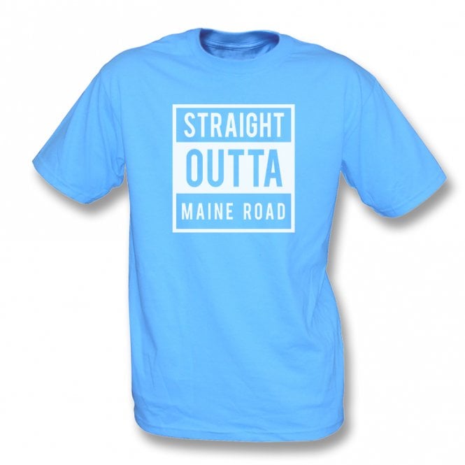 Straight Outta Maine Road (Manchester City) T-Shirt