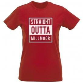 Straight Outta Millmoor (Rotherham) Womens Slim Fit T-Shirt