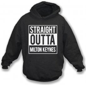 Straight Outta Milton Keynes (MK Dons) Kids Hooded Sweatshirt