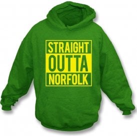 Straight Outta Norfolk (Norwich City) Hooded Sweatshirt