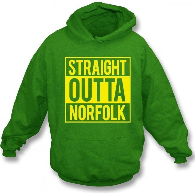 Straight Outta Norfolk (Norwich City) Kids Hooded Sweatshirt