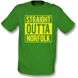 Straight Outta Norfolk (Norwich City) Kids T-Shirt
