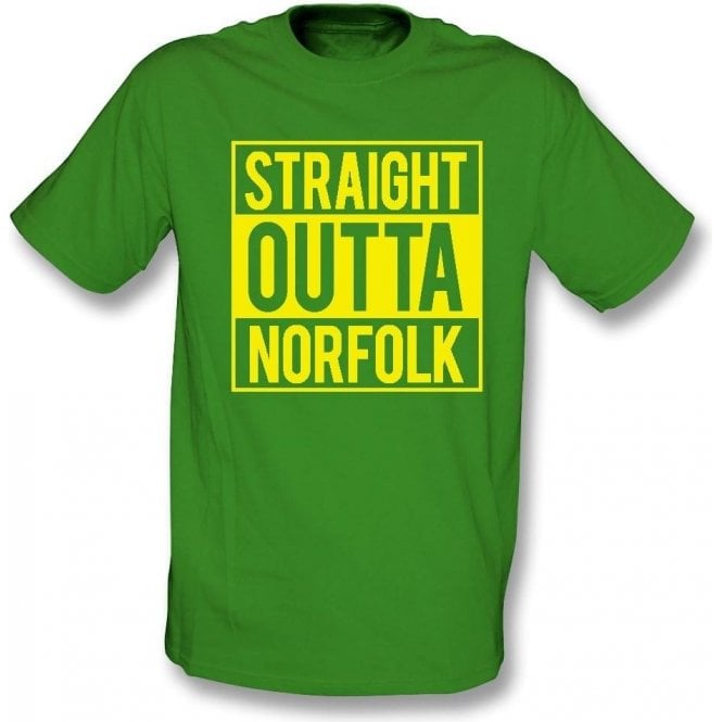 Straight Outta Norfolk (Norwich City) T-Shirt