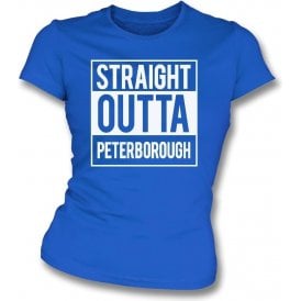 Straight Outta Peterborough Womens Slim Fit T-Shirt