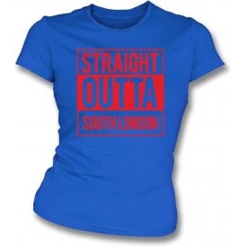 Straight Outta South London (Crystal Palace) Womens Slim Fit T-Shirt
