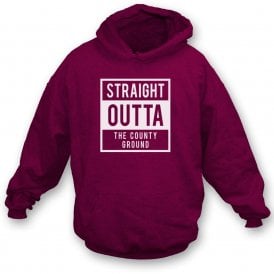 Straight Outta The County Ground (Northampton) Kids Hooded Sweatshirt