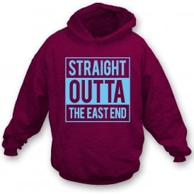 Straight Outta The East End (West Ham) Kids Hooded Sweatshirt