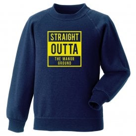 Straight Outta The Manor Ground (Oxford United) Kids Sweatshirt
