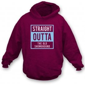 Straight Outta The Old Showground (Scunthorpe) Hooded Sweatshirt