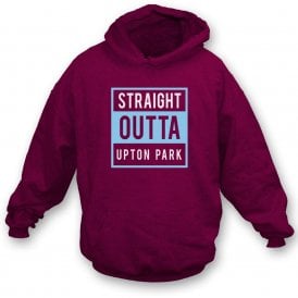 Straight Outta Upton Park (West Ham United) Kids Hooded Sweatshirt