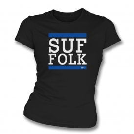 SUFFOLK (Ipswich Influenced) Womens Slim Fit T-Shirt