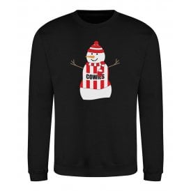 Sunderland Influenced Snowman Kids Christmas Jumper