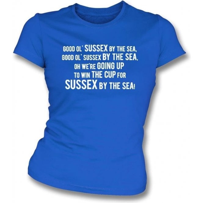 Sussex By The Sea Womens Slim Fit T-Shirt